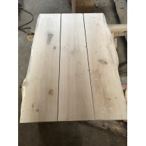 Tischplatte für Eigenbau im Set, unbesäumte Bohlen, Baumscheibe, Bretter, Eiche 130x80x3cm